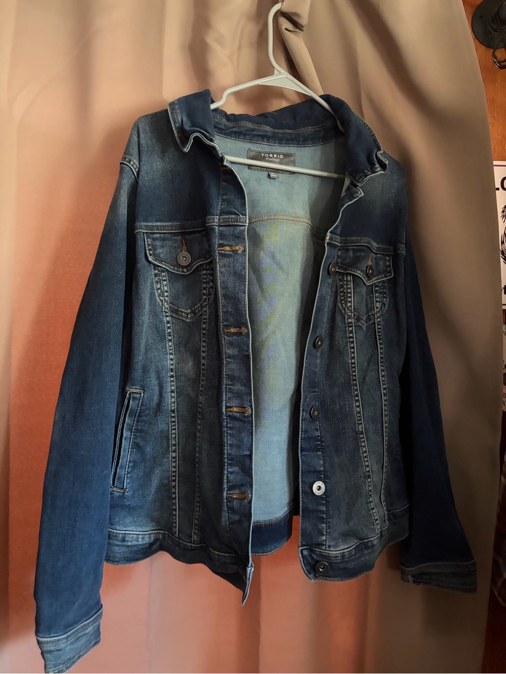 Torrid Dark Blue women’s Denim Jacket - Button-Front